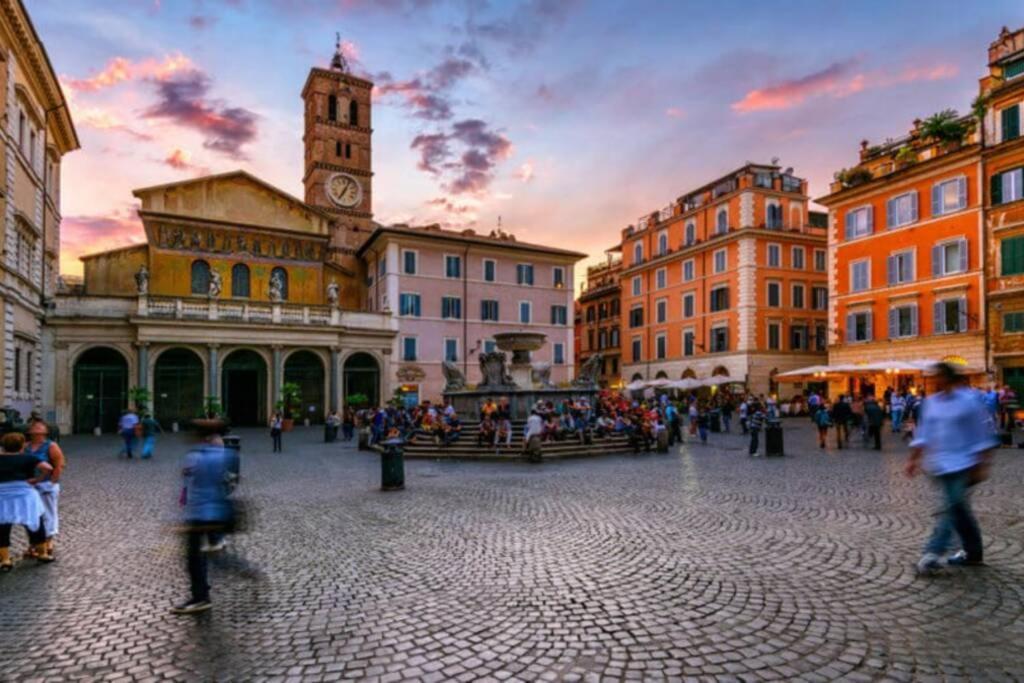 Elegante Open Space Con Vasca Idromassaggio A Trastevere Exteriör bild